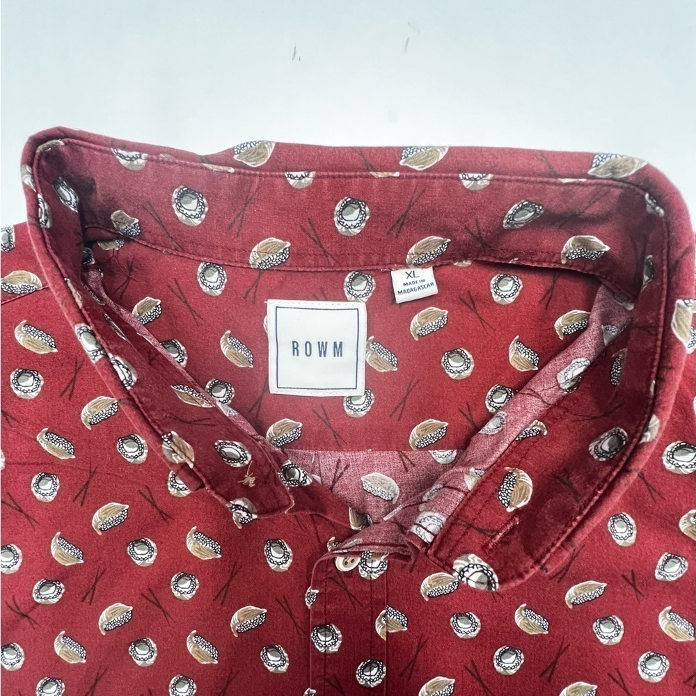 ROWN XL MENS Short Sleeve Casual Button Down - Picture 6 of 6